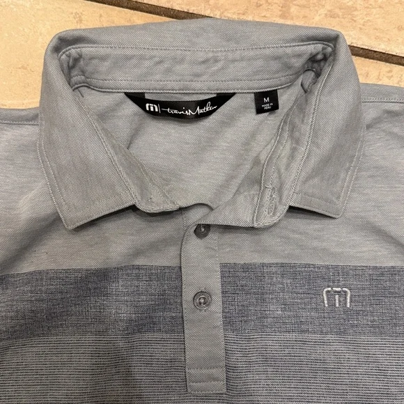 Travis Mathew Light Gray Polo Shirt - Picture 2 of 2